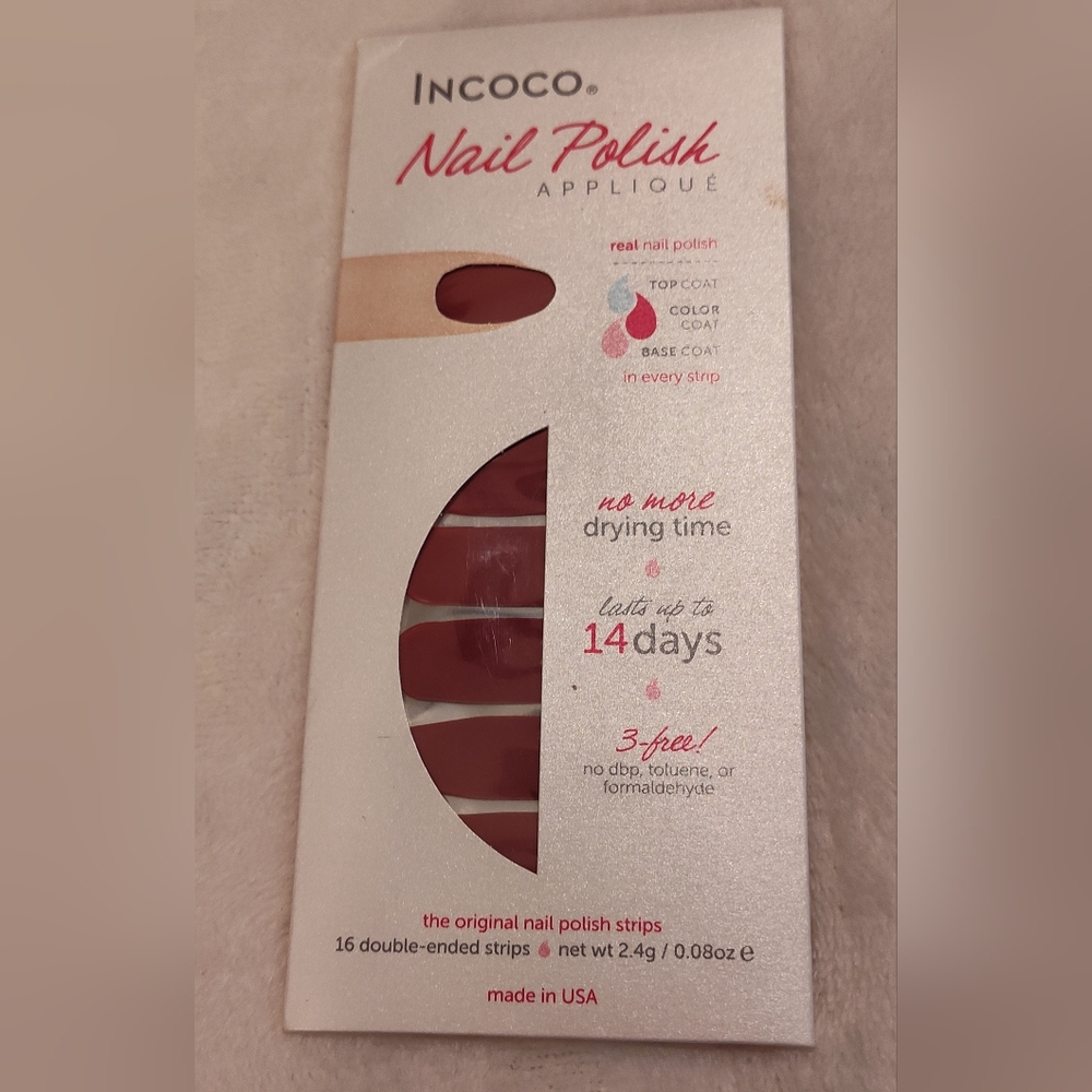 Red Nail Polish Strips